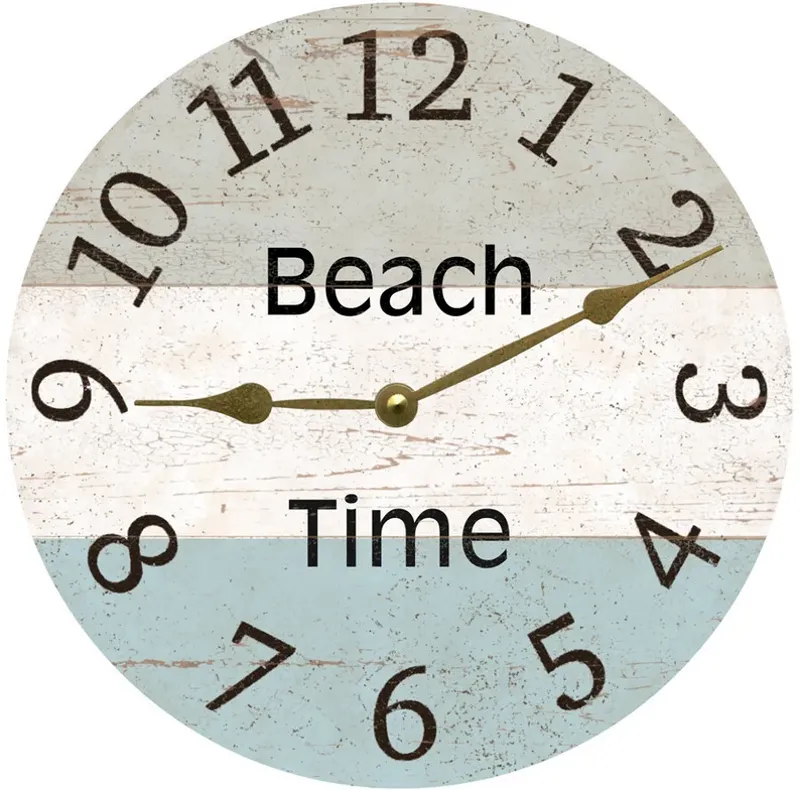 3 Color Beach Time Clock