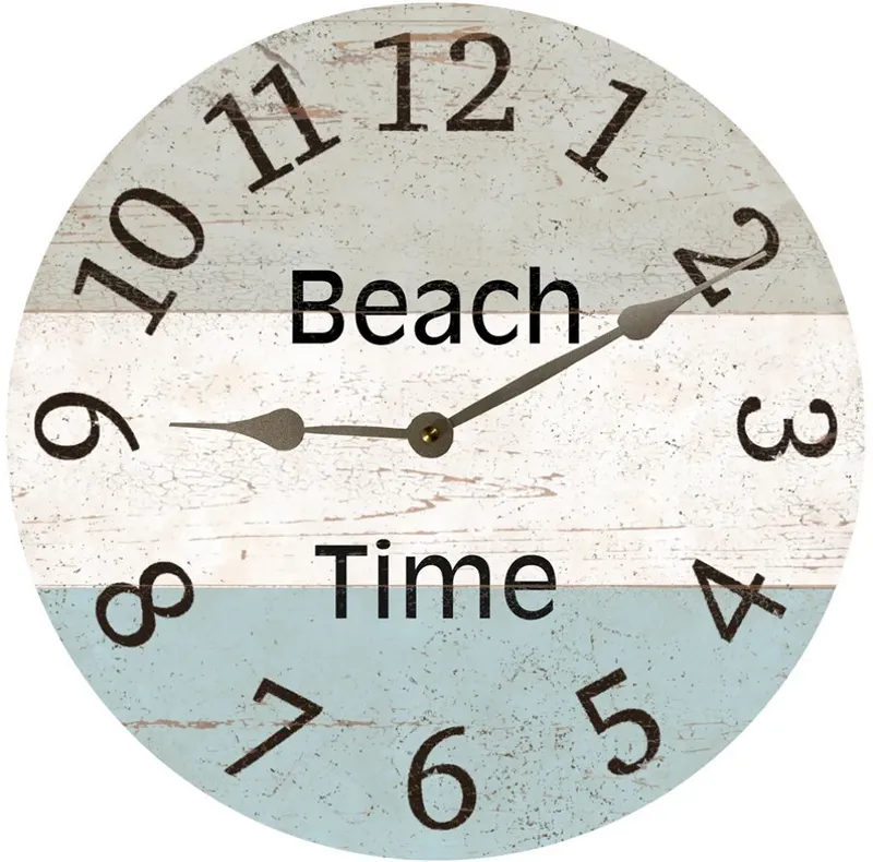 3 Color Beach Time Clock