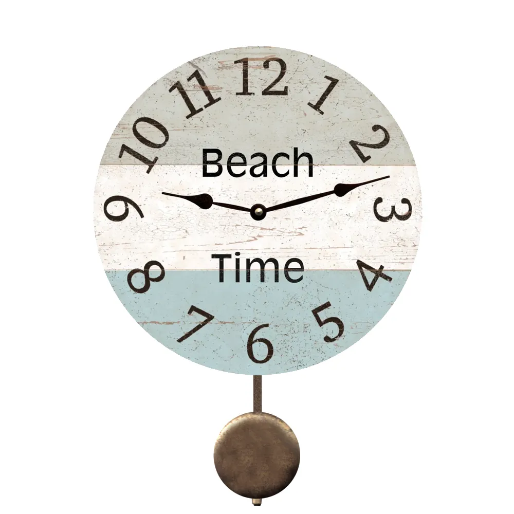 3 Color Beach Time Clock