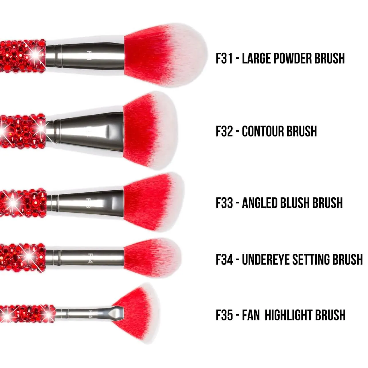 5-Piece Blinged Brushes x Allie Dawson Face Brush Set