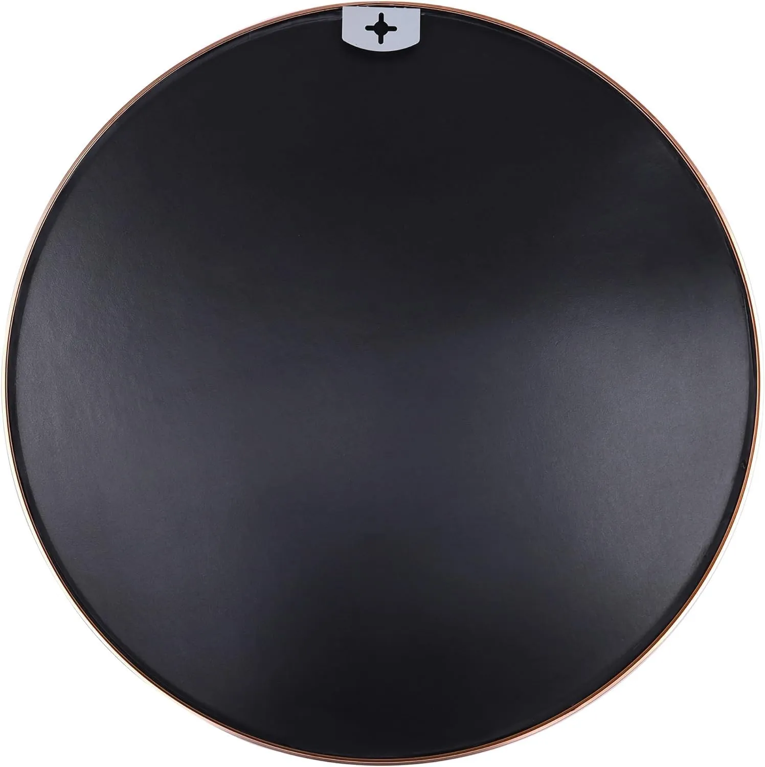 A K International - Black Round Wall Mirror, 24 inch, Metal Frame Bathroom Mirror, Circular Wall Mounted Mirror for Living Room, Bedroom, Vanity Room, Entryway, Hallway.