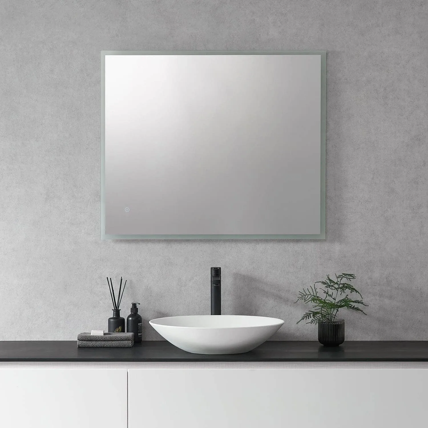 Altair Cassano 36 x 32 Frameless LED Bathroom Mirror