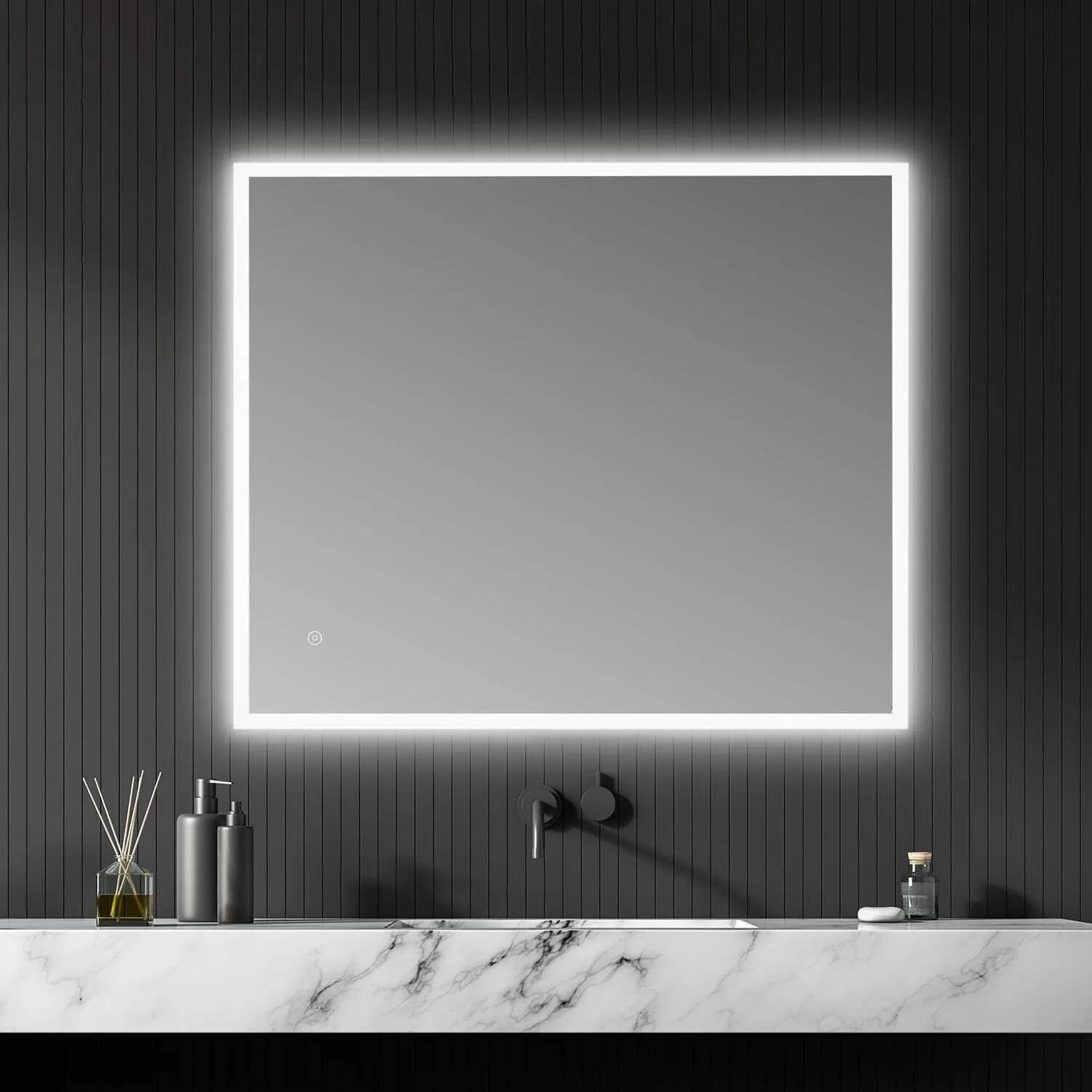 Altair Cassano 36 x 32 Frameless LED Bathroom Mirror