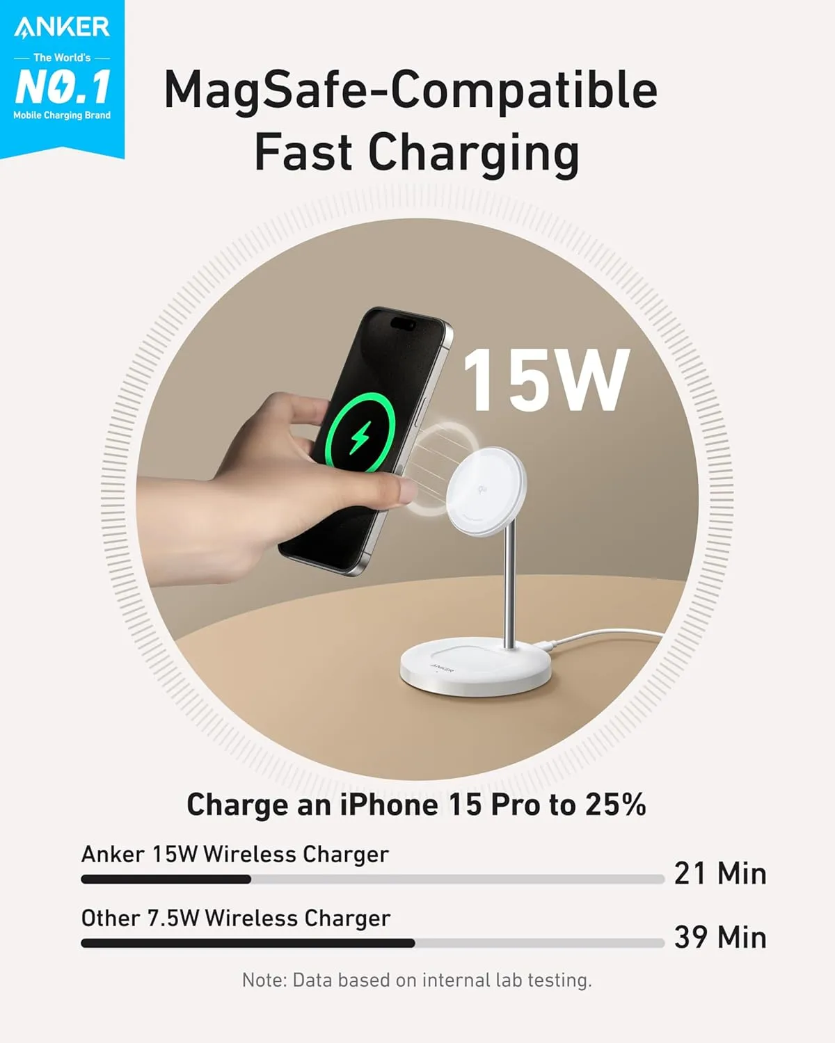 Anker MagGo Wireless Charger (2-in-1 Stand)