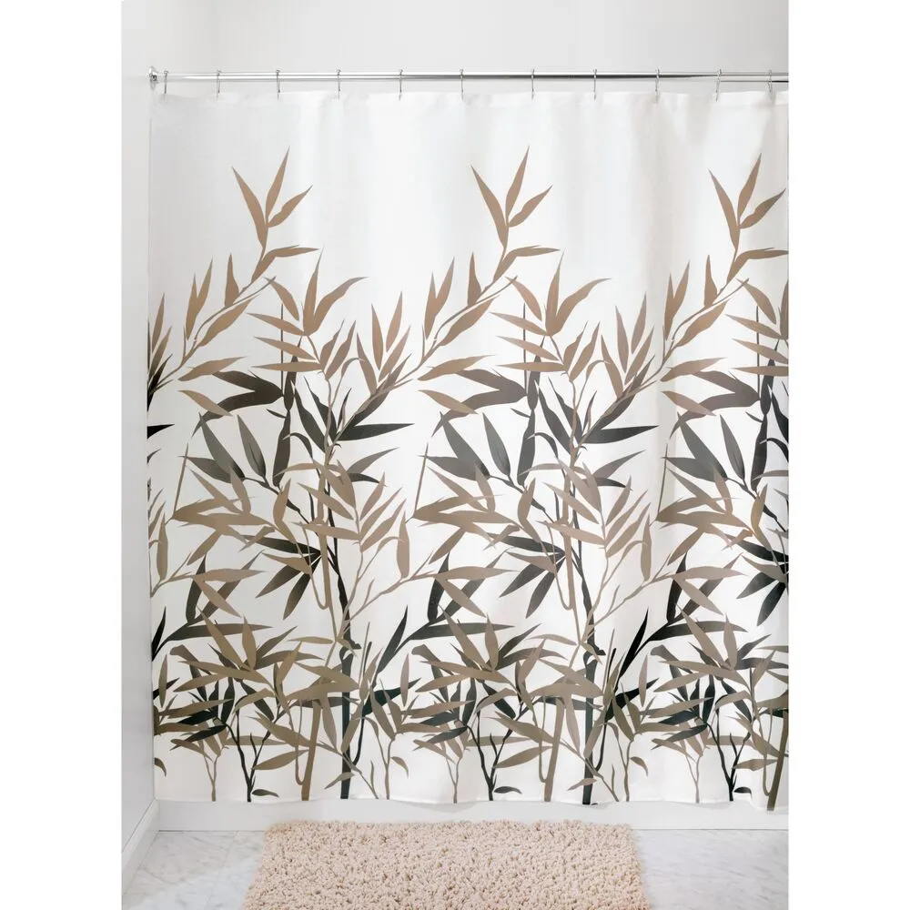 Anzu Natural Bamboo Design 72" x 72" Shower Curtain