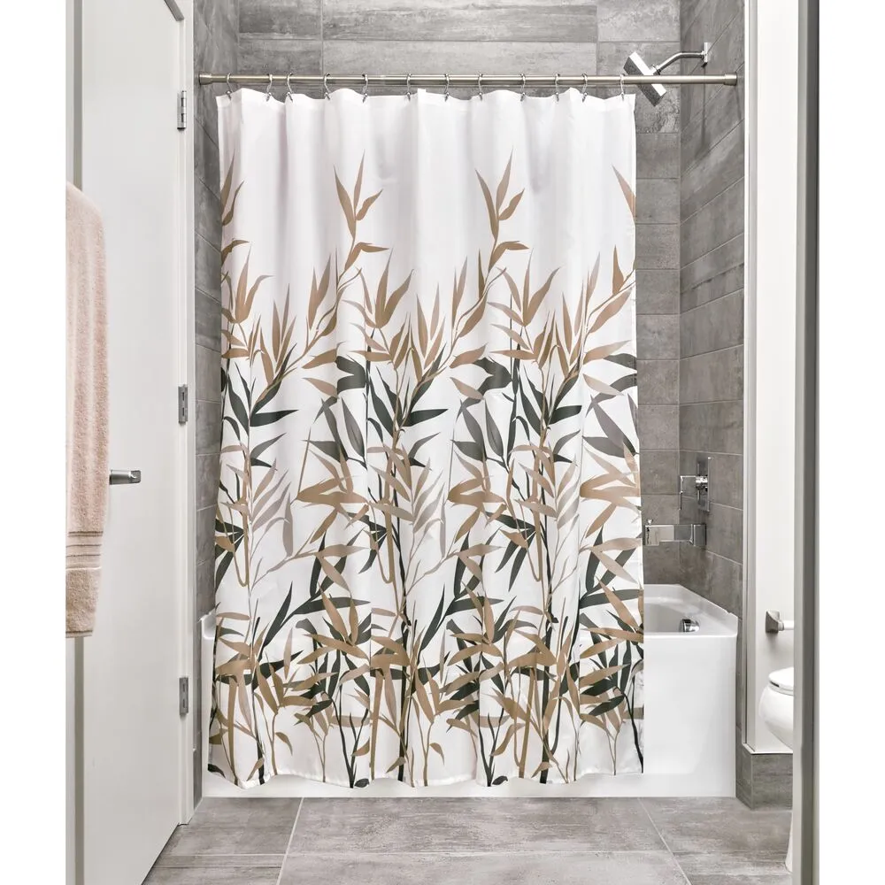 Anzu Natural Bamboo Design 72" x 72" Shower Curtain