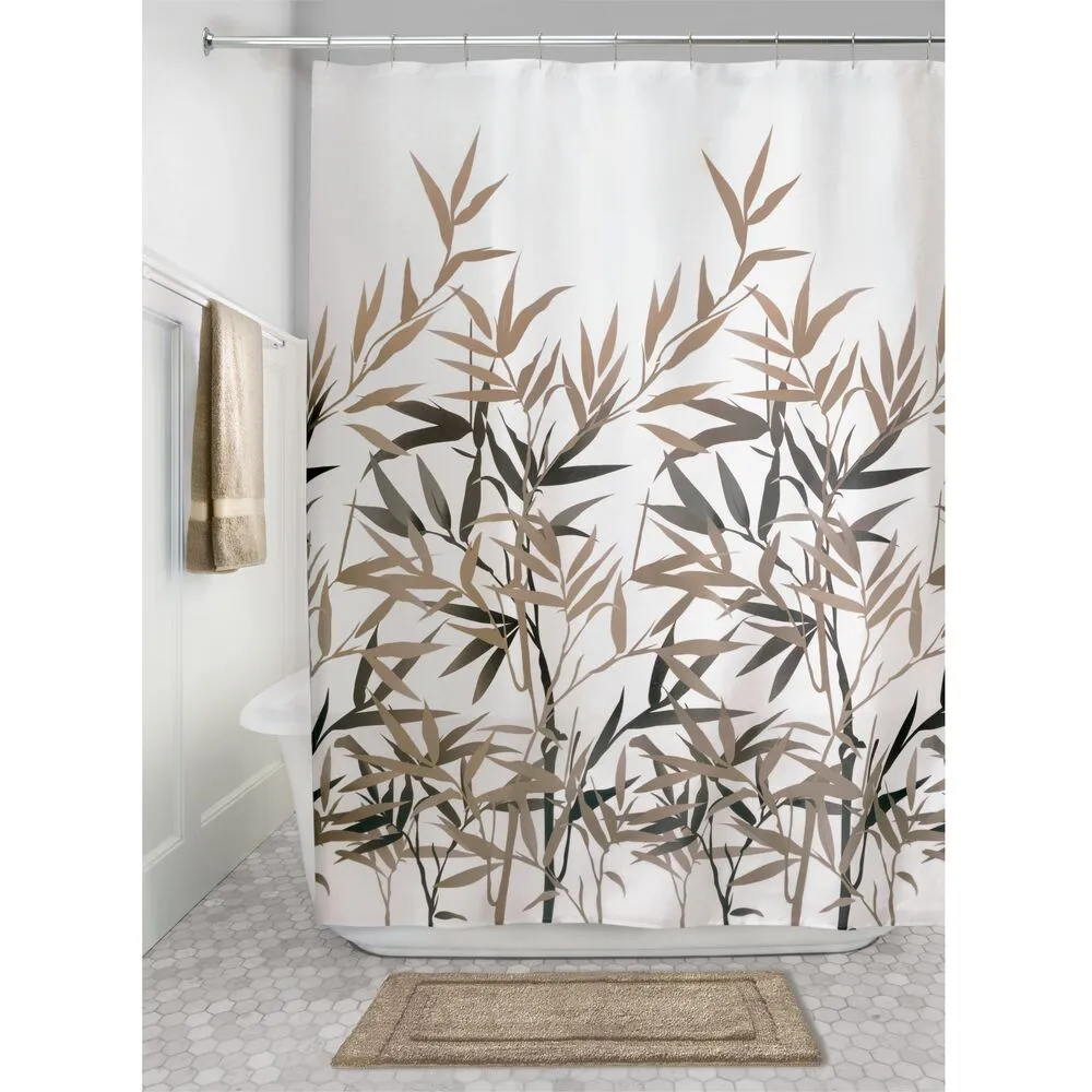 Anzu Natural Bamboo Design 72" x 72" Shower Curtain