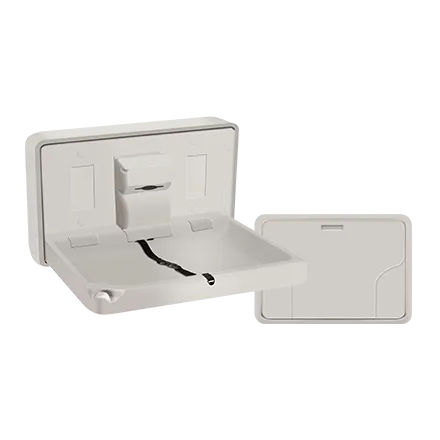 ASI® 9014 BABY CHANGING STATION - HORIZONTAL, HDPE PLASTIC, SURFACE MOUNTED