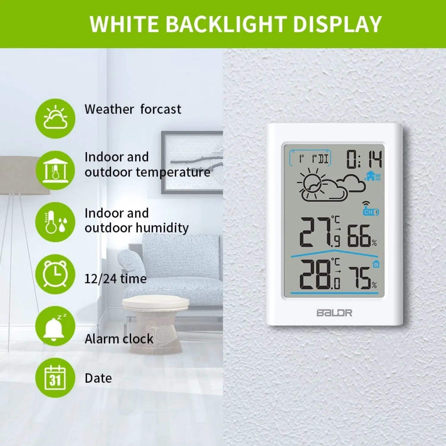 BALDR Digital Wireless Weather Station