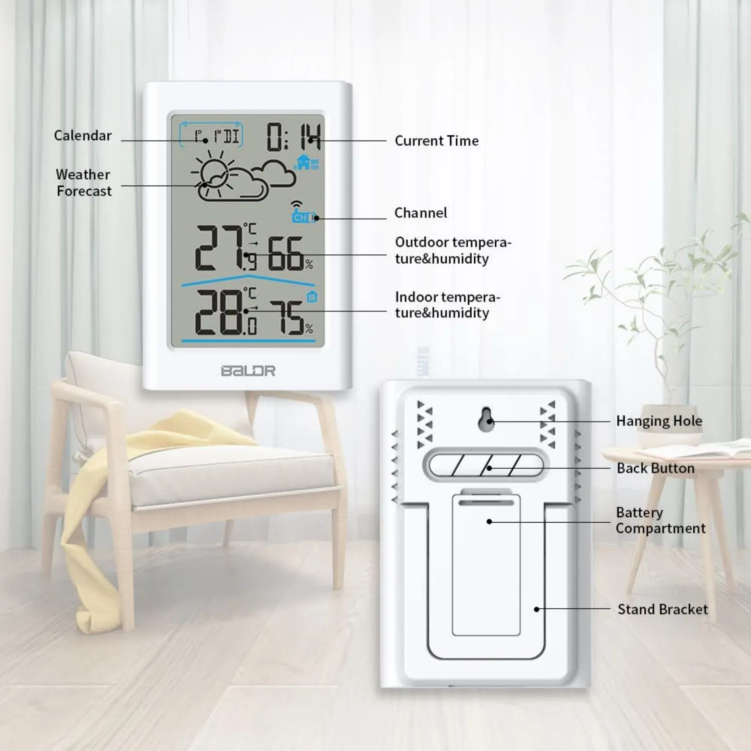 BALDR Digital Wireless Weather Station