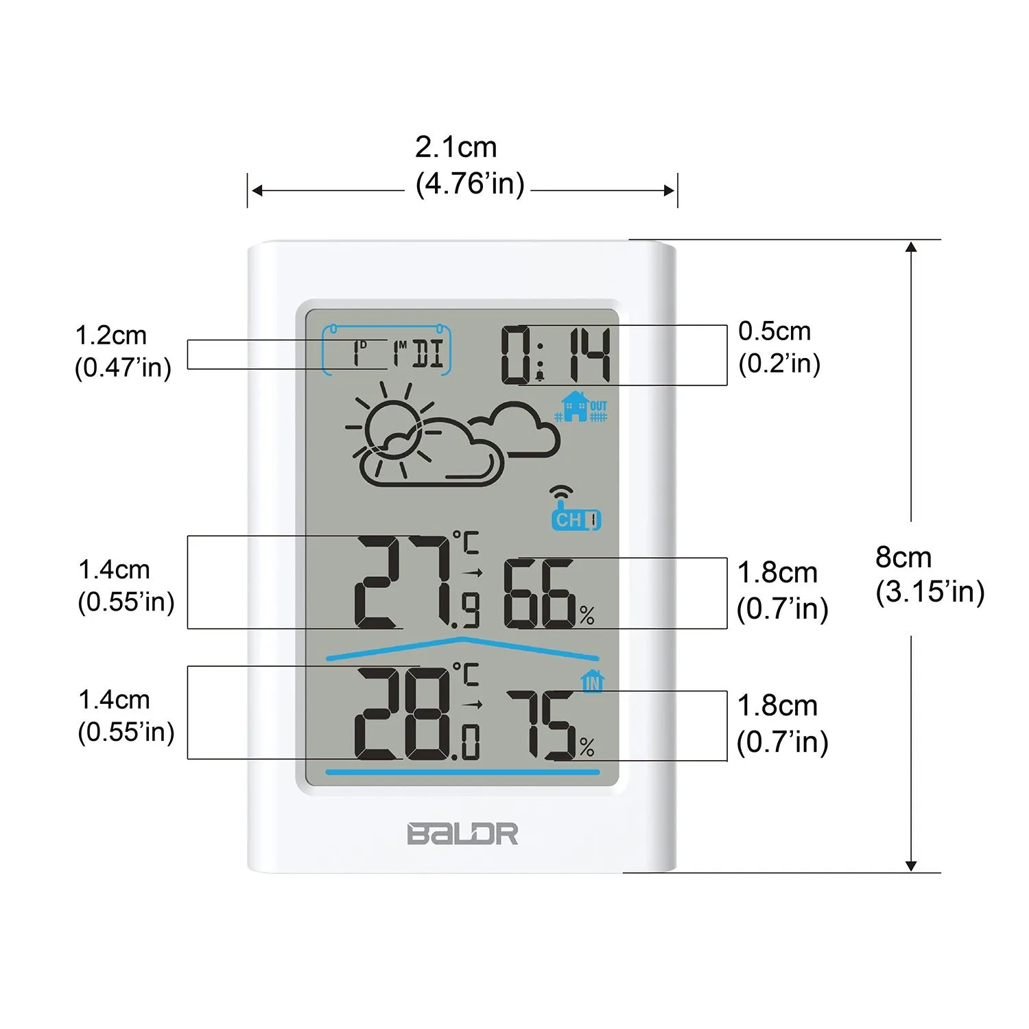 BALDR Digital Wireless Weather Station