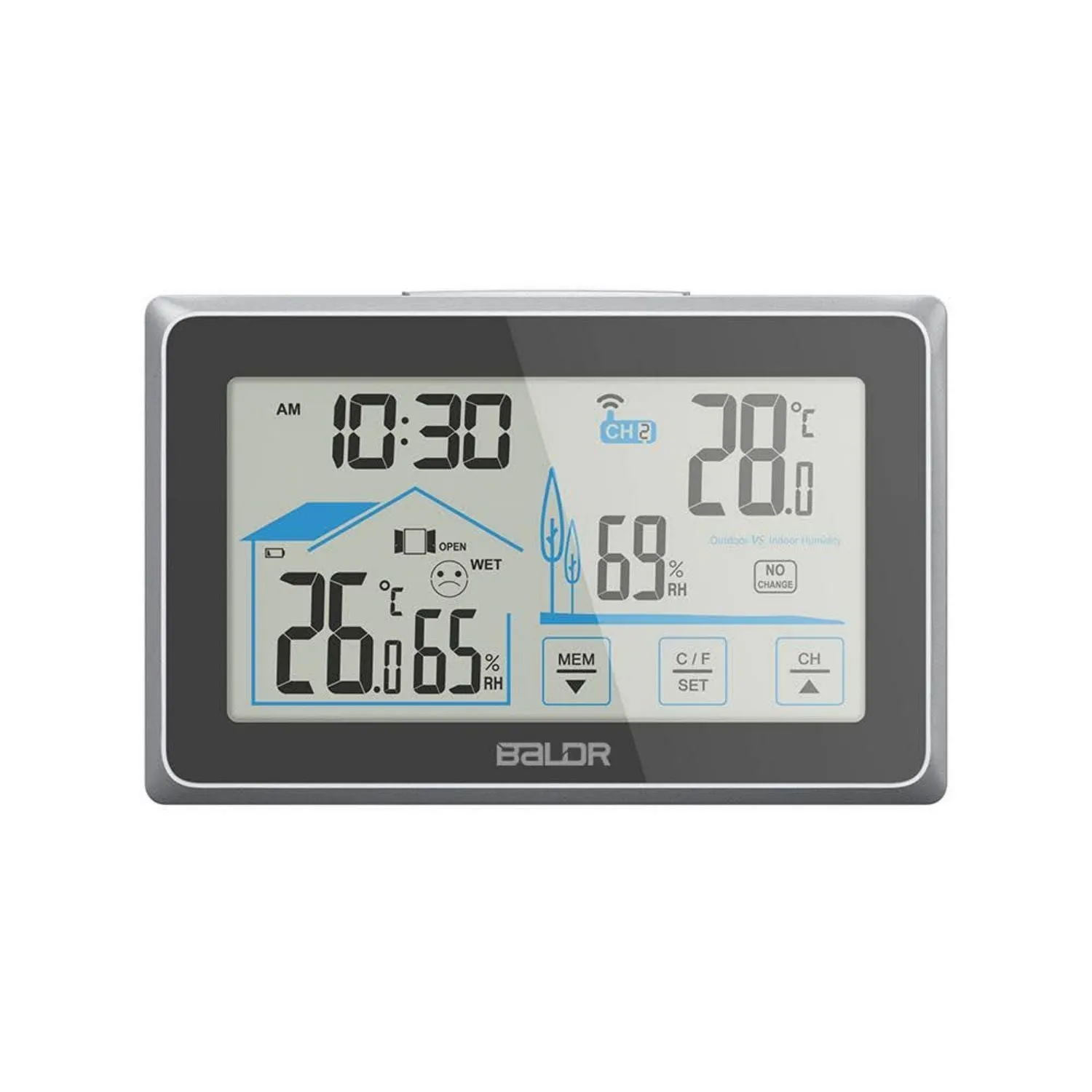 BALDR Wireless Indoor Outdoor Thermometer