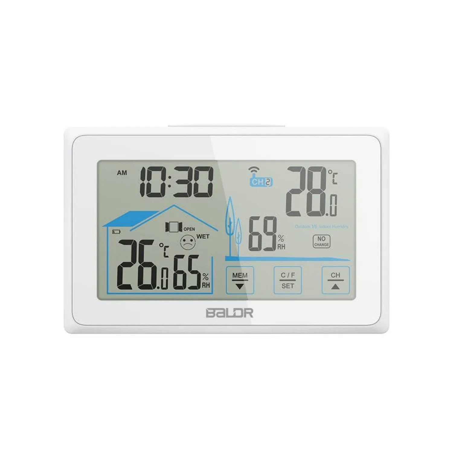 BALDR Wireless Indoor Outdoor Thermometer