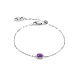 Birthstone February Bracelet Sugilite Silver