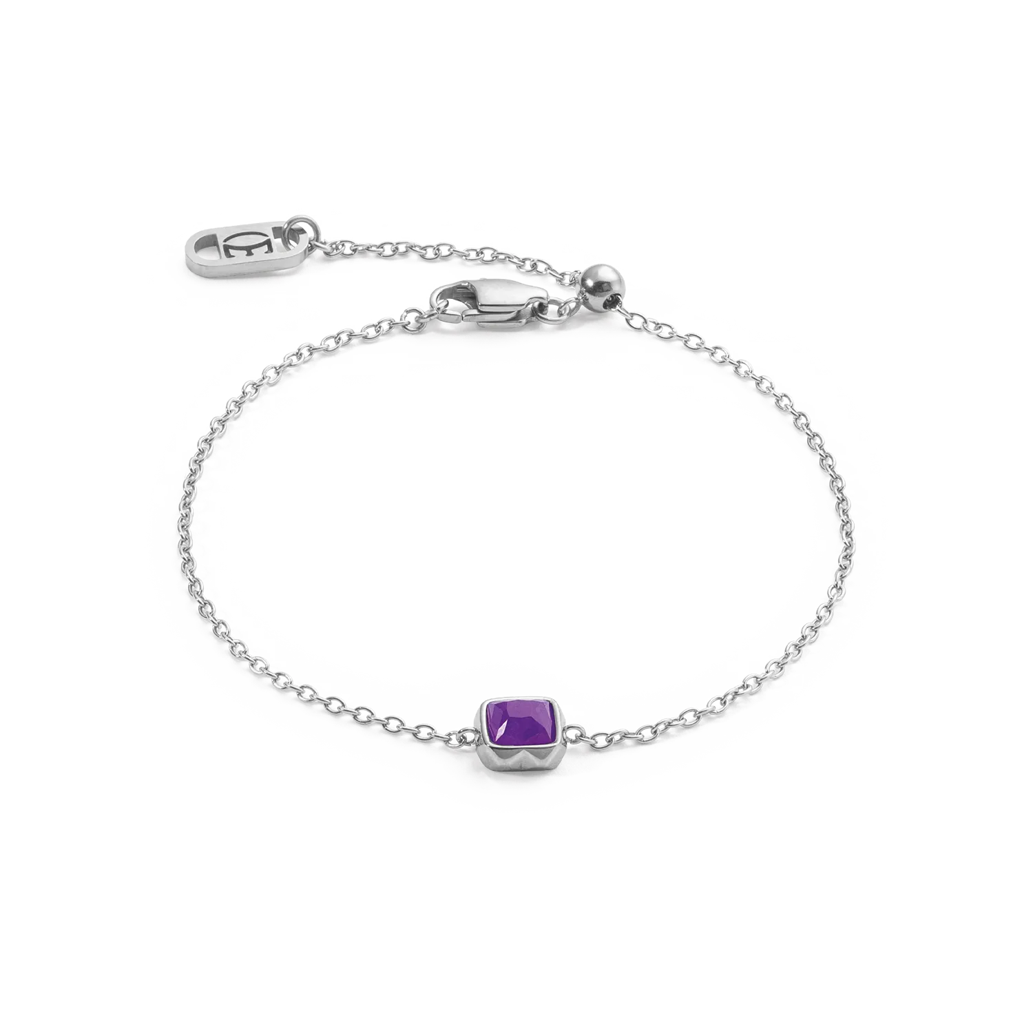 Birthstone February Bracelet Sugilite Silver