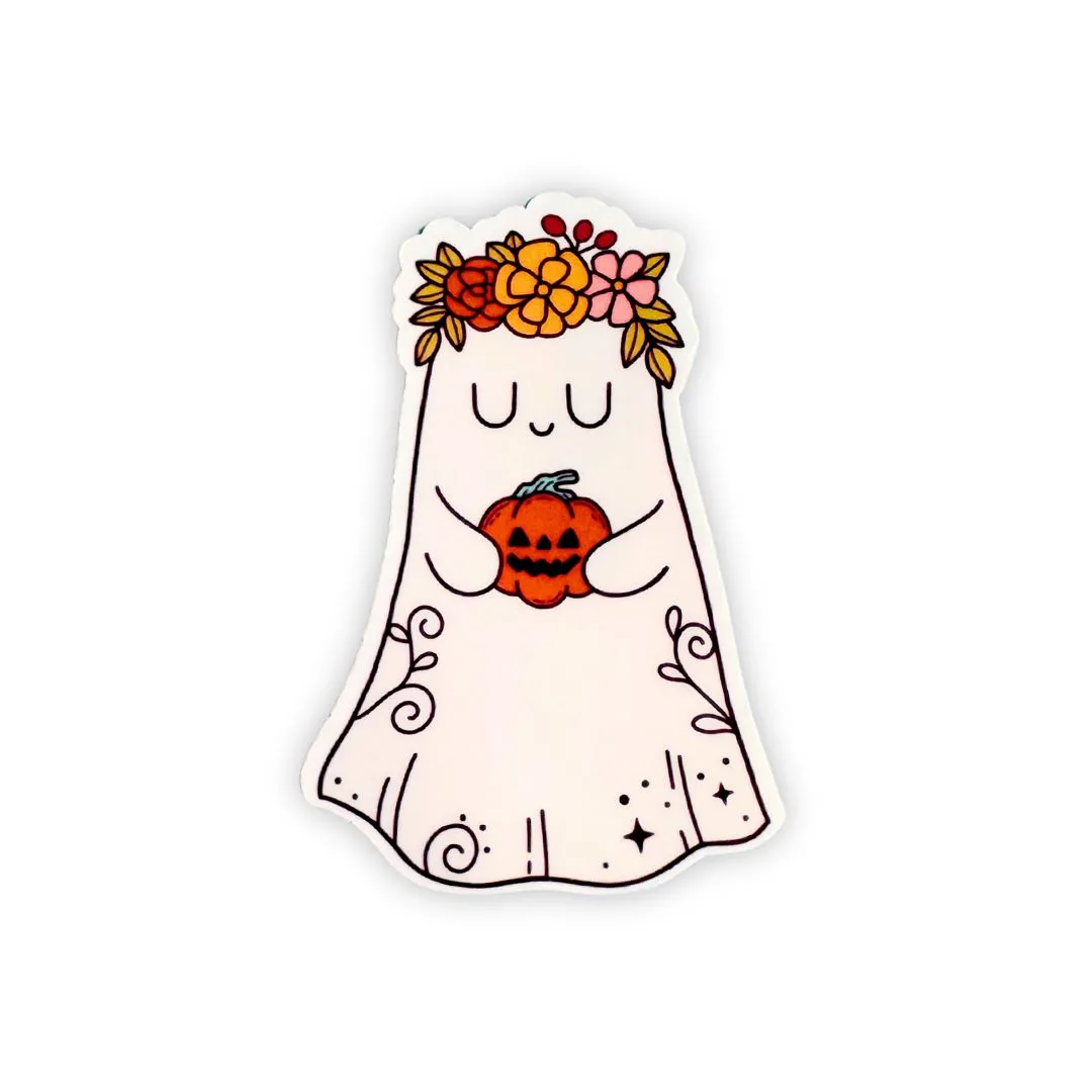 Boho Ghost Vinyl Sticker