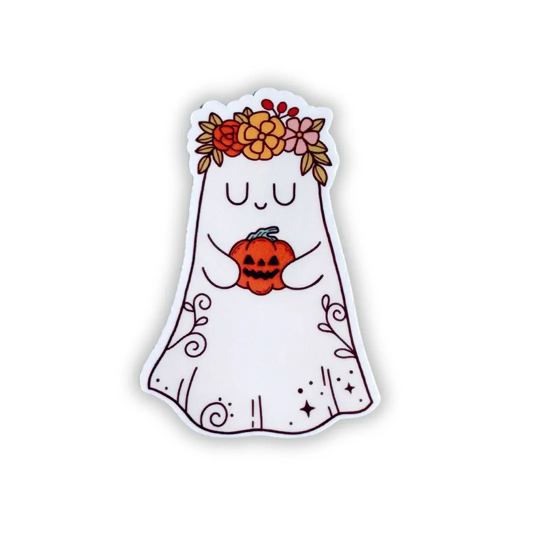 Boho Ghost Vinyl Sticker