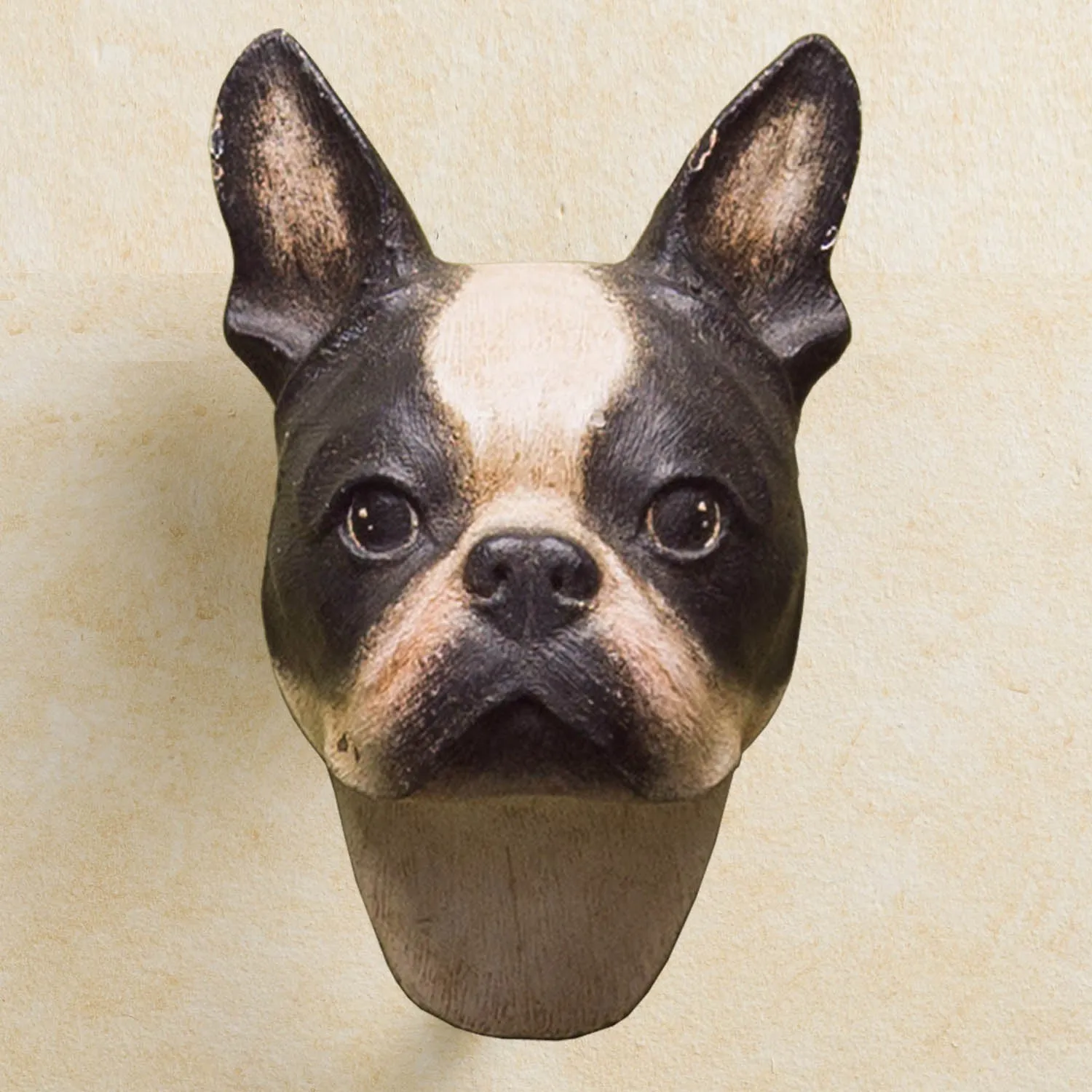 BOSTON TERRIER HEAD HOOK