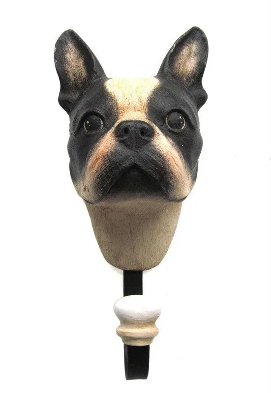 BOSTON TERRIER HEAD HOOK