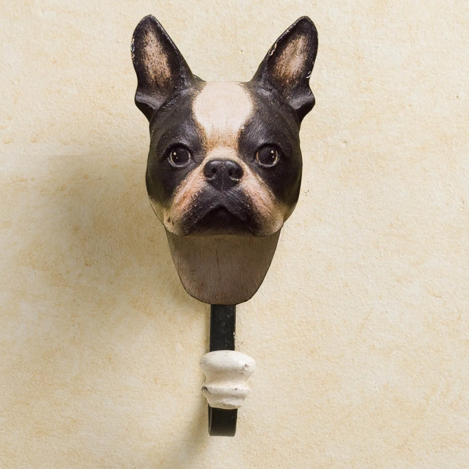 BOSTON TERRIER HEAD HOOK