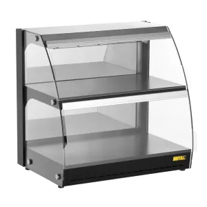 Buffalo Self-Serve Heated Display Unit with Hinged Doors