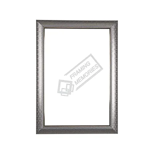 Cheval Glasses Designer Sliver Photo Frame with Glass Size 16 X 20 Inches