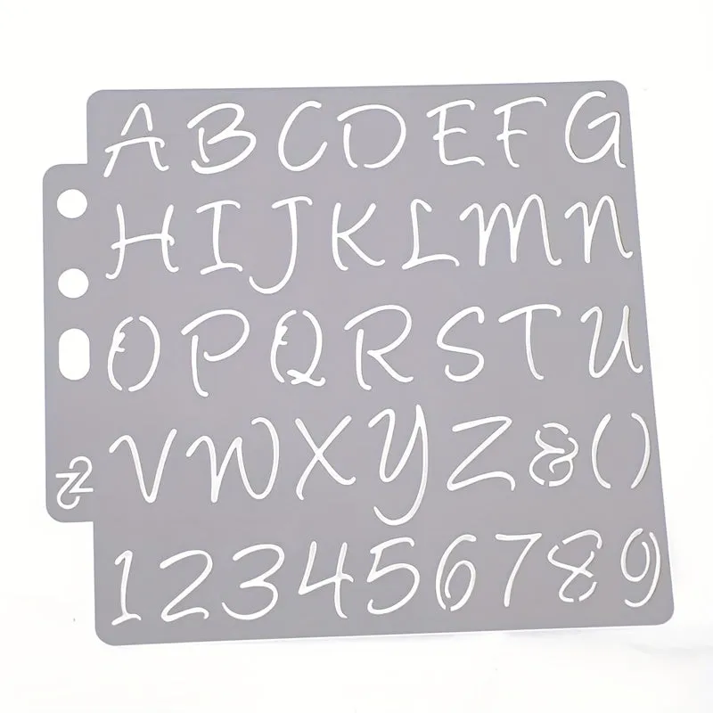 Craft Stunning Projects with 3 Alphabet Stencils  Ideal for Painting Scrapbooking  More