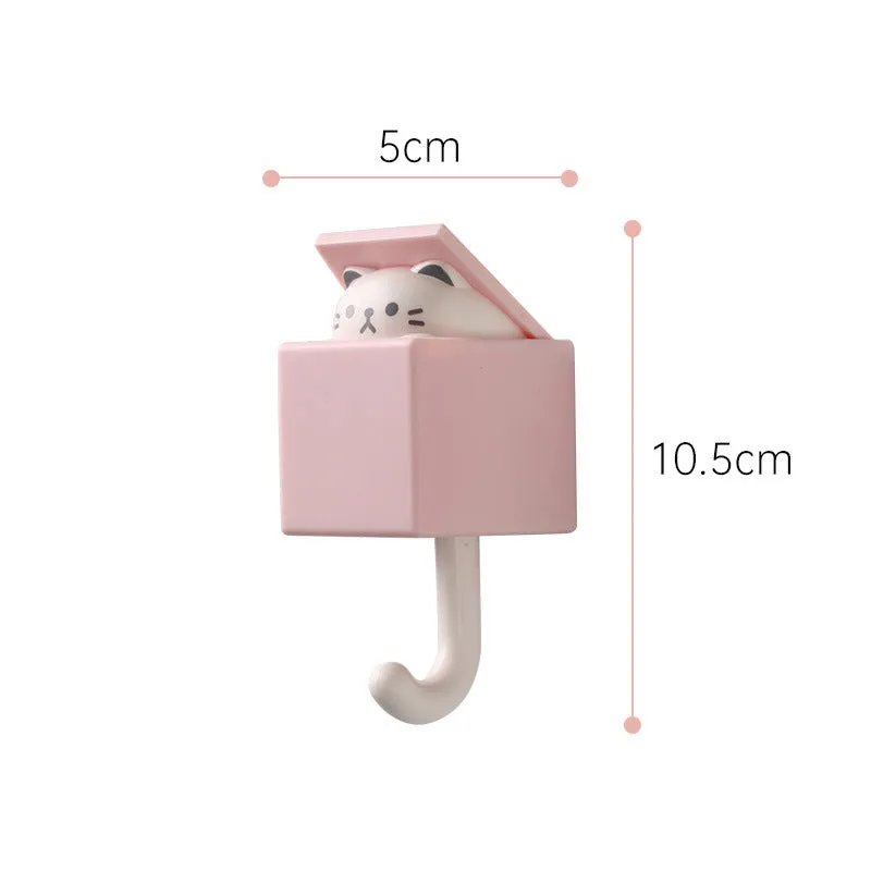 Cute Animal Punch Hole Clothes Hanging Hook, HG0098