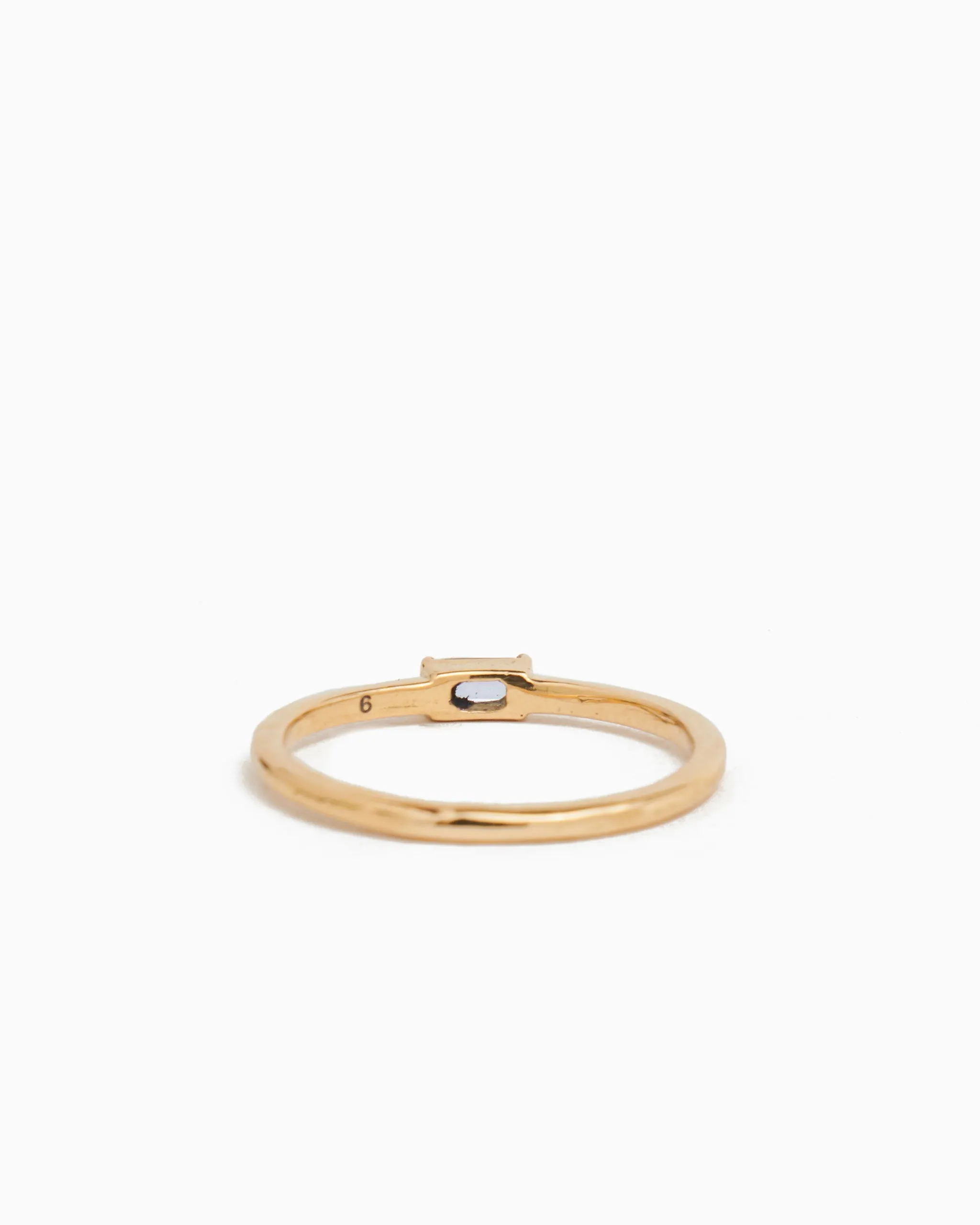 Dainty Stacker Band with Stone - Tanzanite