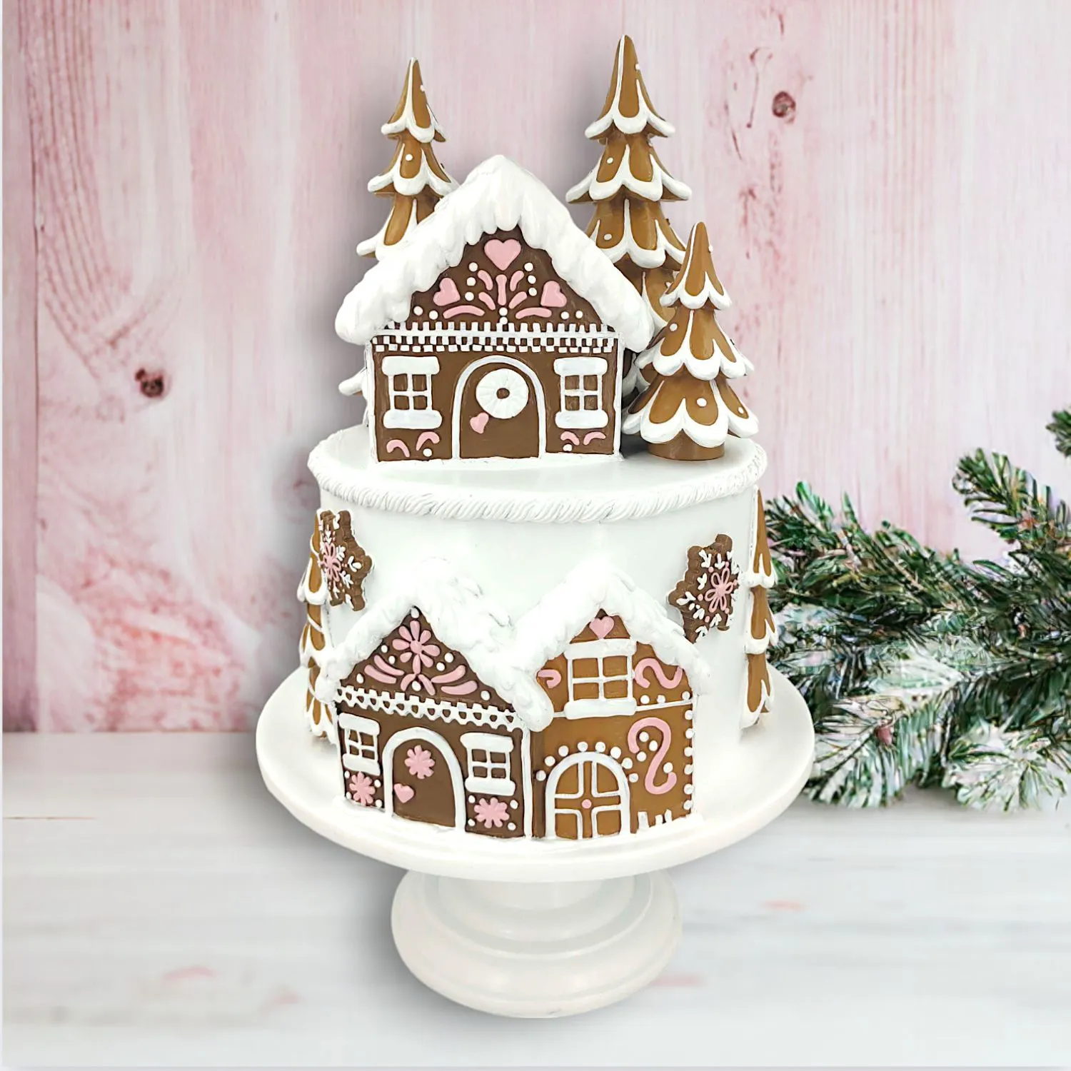 December Diamonds Gingerbread Village Gingerbread Tiered Cake