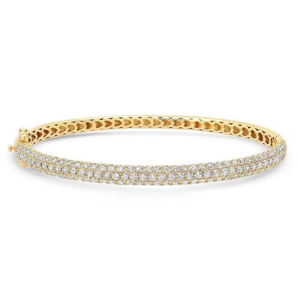 DIAMOND ENCRUSTED BANGLE, GOLD