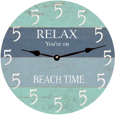 Five O Clock Somewhere Beach Clock- Wall Clock