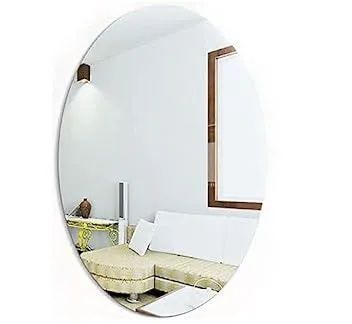 Flexible Mirror Sheets Sun Silver Decorative Wall Mirror Stickers, 3D Acrylic Stickers Wall Stickers for Hall Room, Bed Room, Kitchen Living Room Kids Room.(2-PCS- 30 x 45 CM)