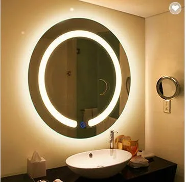 FRAMING MEMORIES : Designer LED Light Round Wall Mirror 24 X 24 in