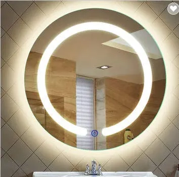 FRAMING MEMORIES : Designer LED Light Round Wall Mirror 24 X 24 in