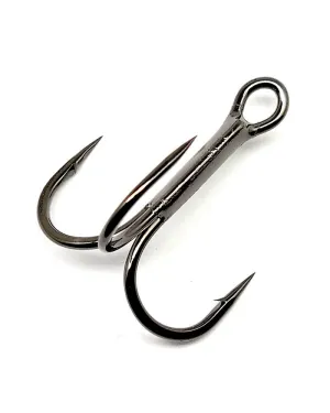 Gamakatsu Treble 2x Strong Round Bend Hooks NS Black