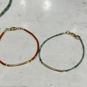 Gemstone and Gold Bracelet