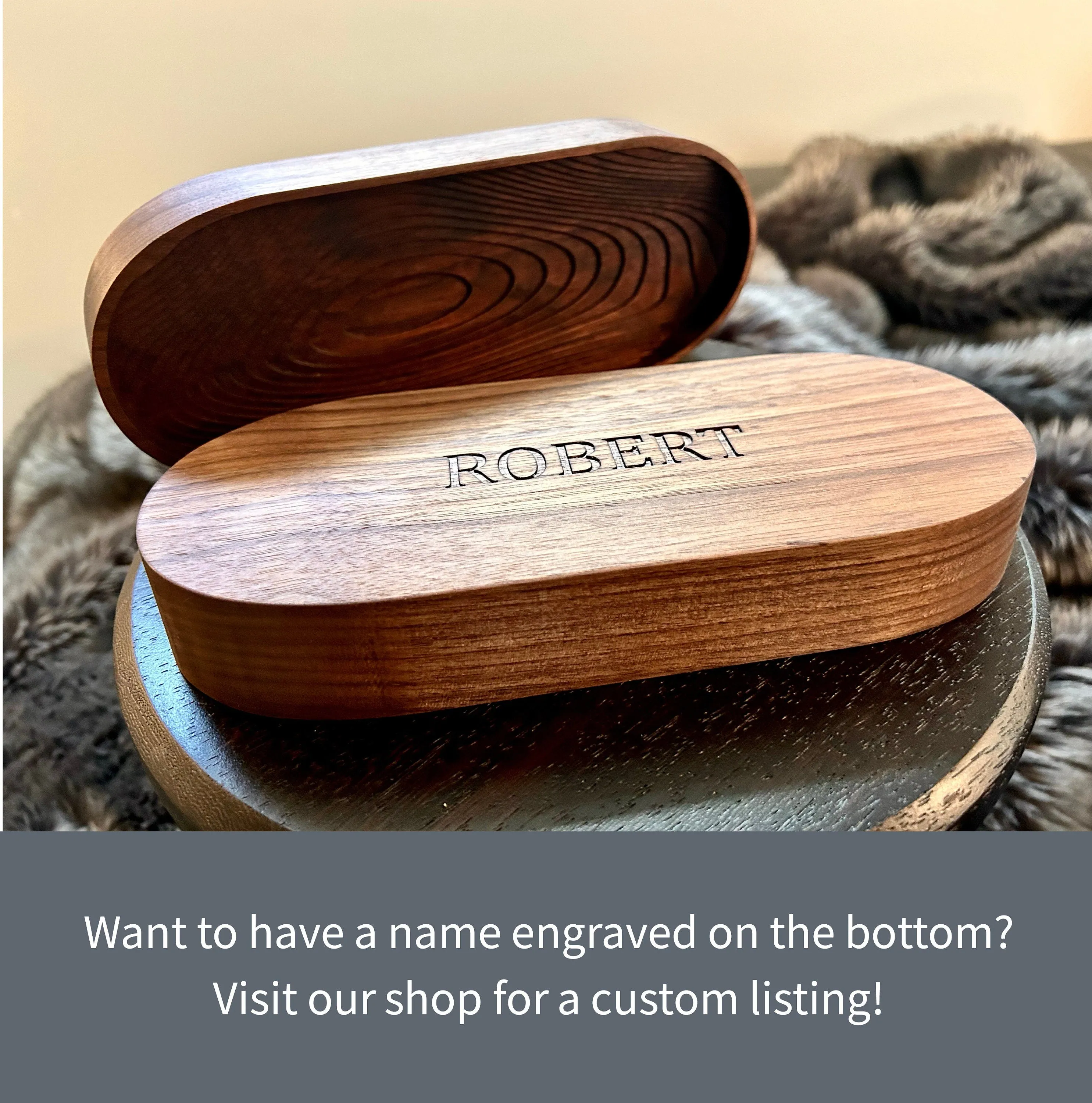 Handcrafted Walnut Catchall Valet Tray: Personalized Organizational Elegance