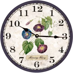 Handmade Floral Clock- Morning Glory Flower Clock