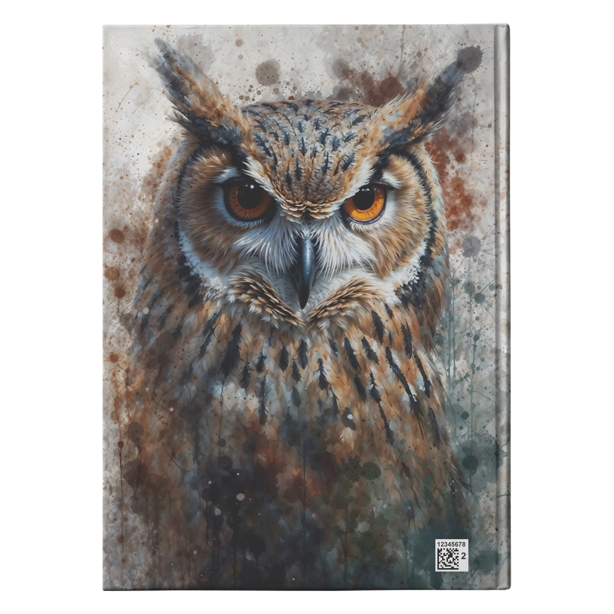 Hardcover Journal - Enchanting Watercolor Owl, A4, A5