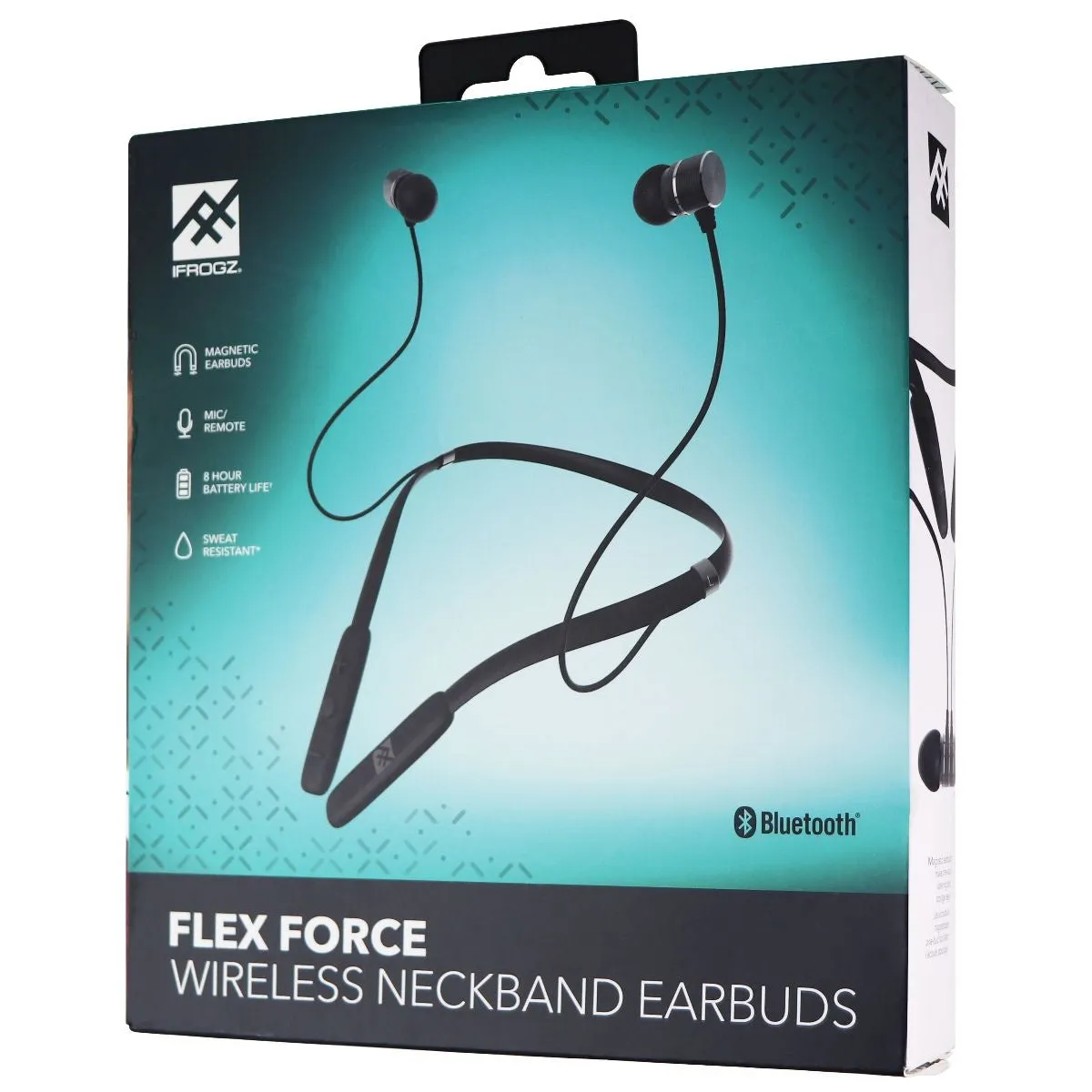 iFrogz FLEX FORCE Wireless Bluetooth Neckband Earbuds with Mic/Remote - Black