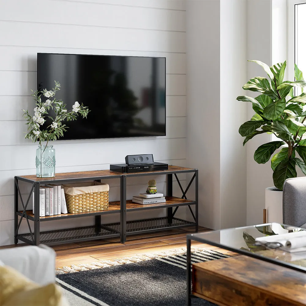 Industrial Farmhouse TV Console Stand