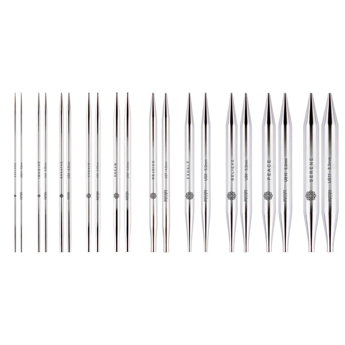 KnitPro Mindful Collection Interchangeable Lace Needle Tips - 4'' Tip - US 13