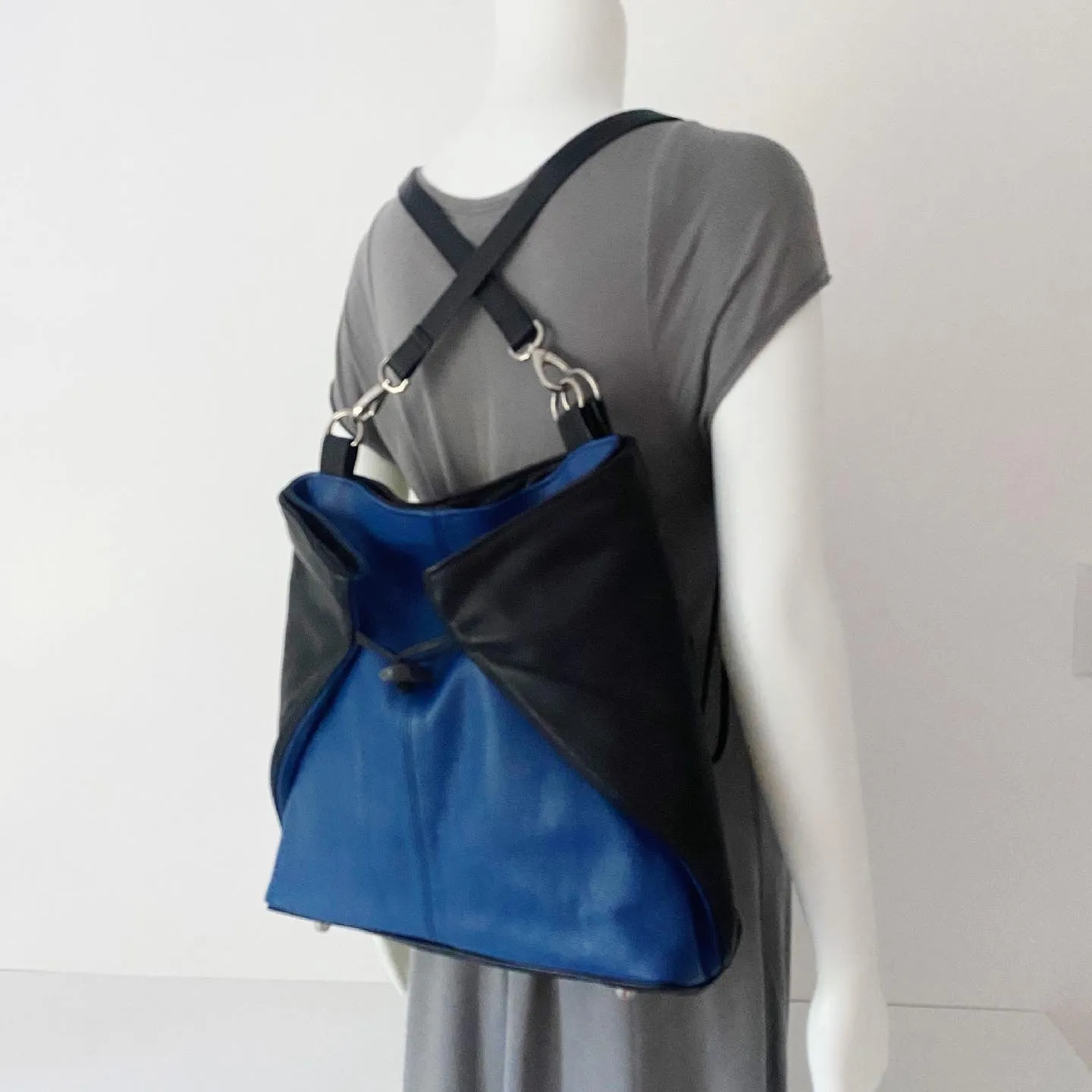 Large Origami Tote - Convertible Leather Bag