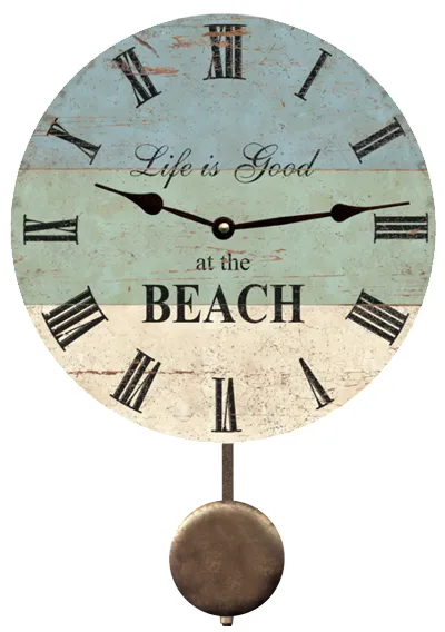 Life is Good at the Beach Wall Clock- Life is Good Beach Clock