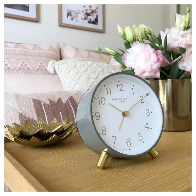 Maisie Alarm Clock with Light  - Grey