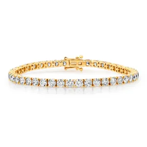 MEGA TENNIS BRACELET, 14kt GOLD