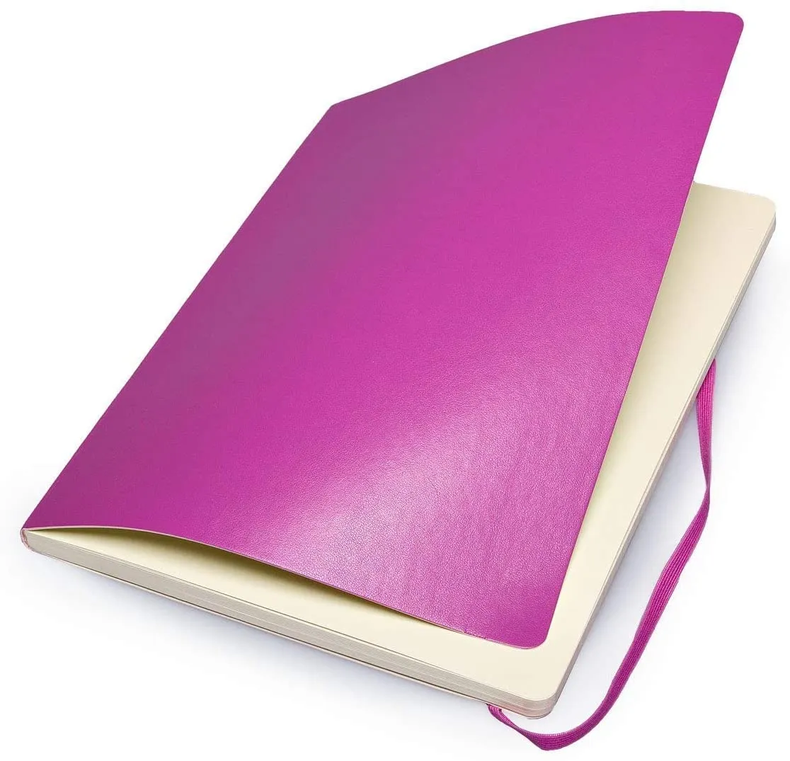 Moleskine Ruled Notebook Extra Large Purple Soft Cover