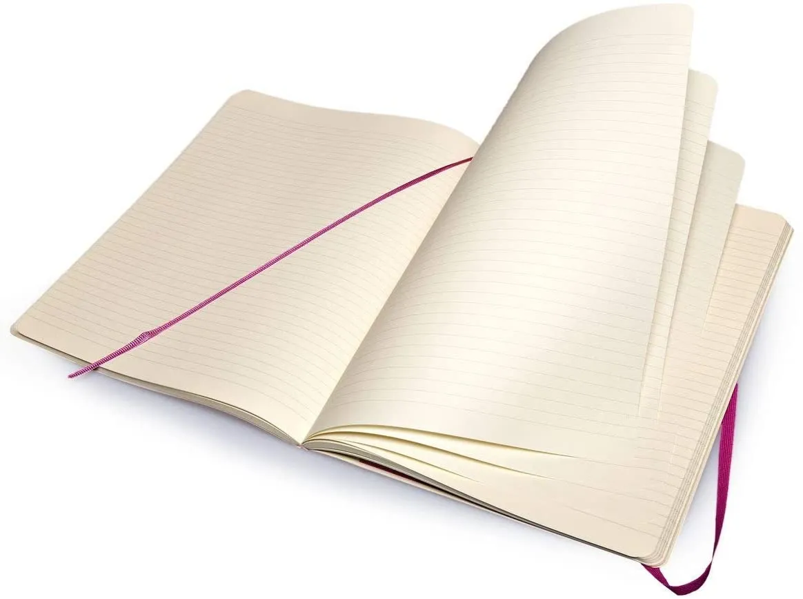 Moleskine Ruled Notebook Extra Large Purple Soft Cover