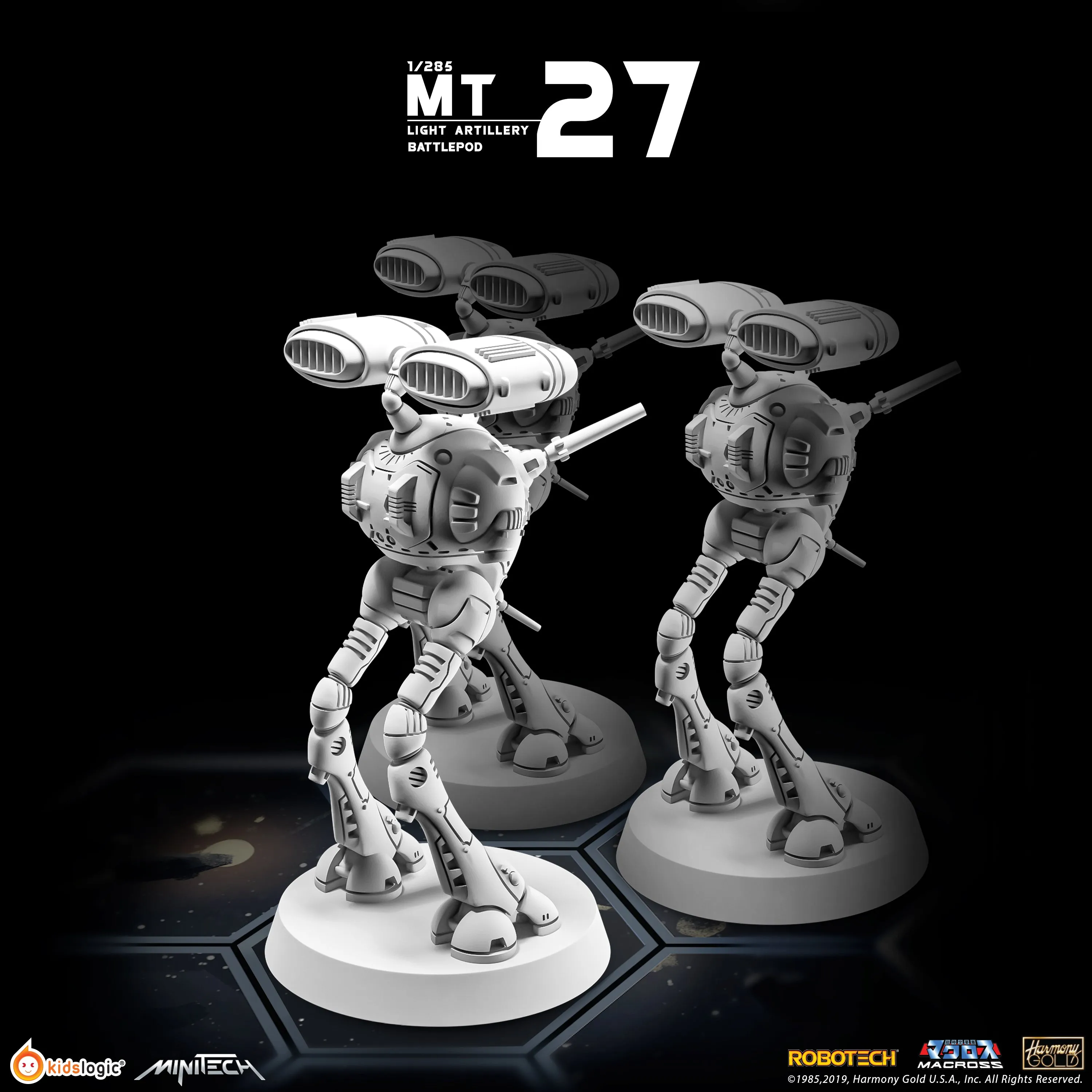 MT27 1/285 Robotech Macross Light Artillery Battlepod (Set of 3)